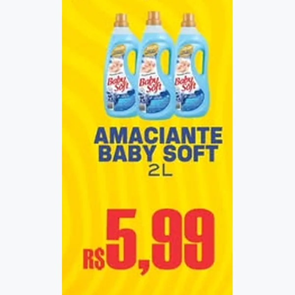 Recorte do encarte de Amaciante Baby Soft 2 L