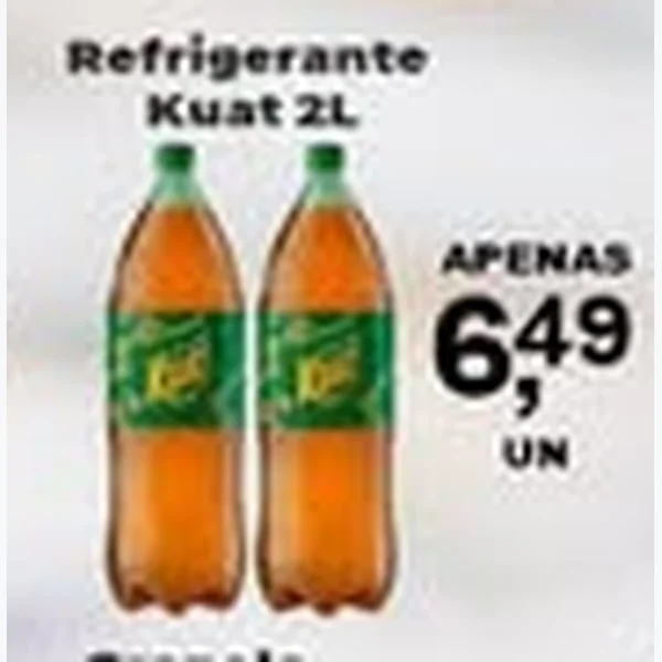 Recorte do encarte de Refrigerante Kuat 2 L