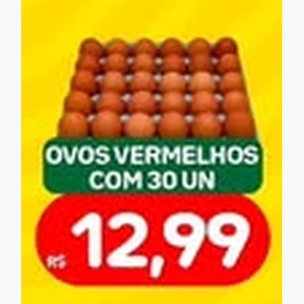 Ovos Vermelhos 30 un