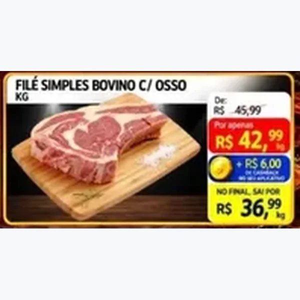 Filé Simples Bovino C/ Osso