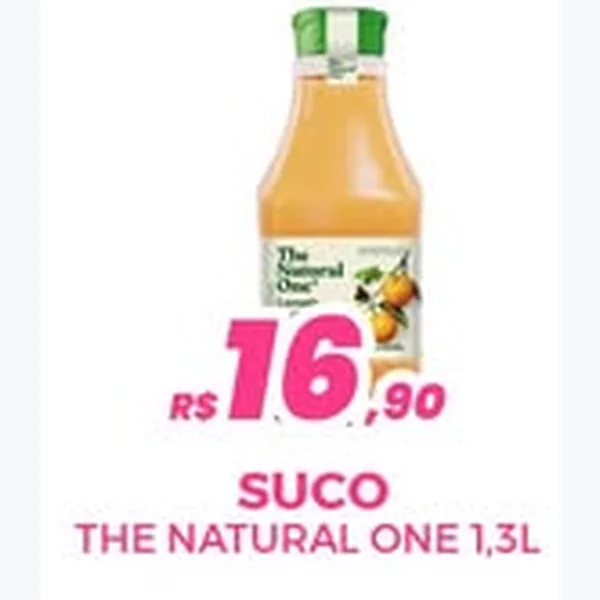 Recorte do encarte de Suco The Natural One 1,3 L