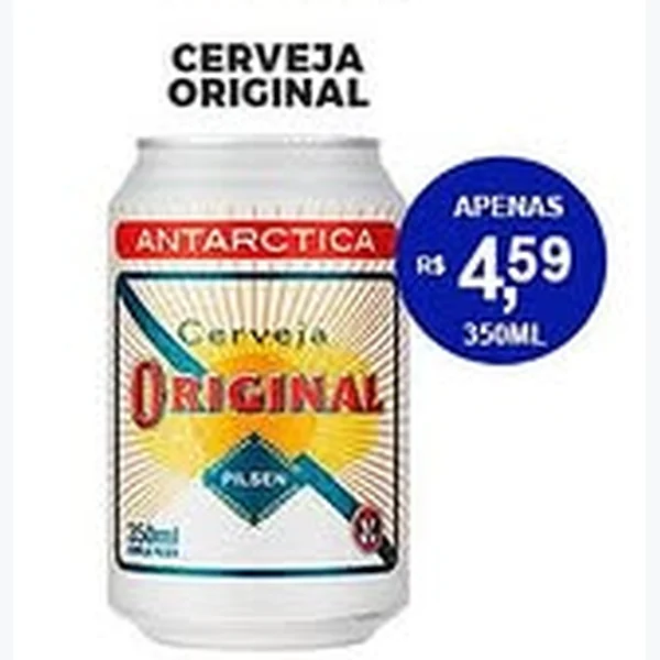 Recorte do encarte de Cerveja Original 350 ml