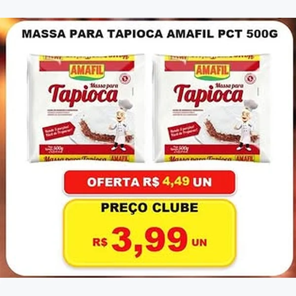 Massa para Tapioca Amafil 500 g
