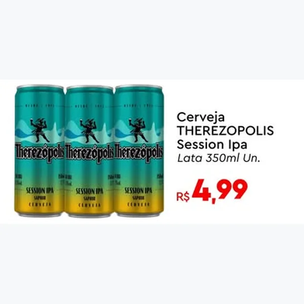 Recorte do encarte de Cerveja Session Ipa Therezopolis 350 ml