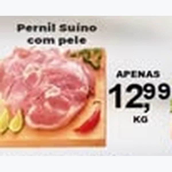 Recorte do encarte de Pernil Suíno com Pele