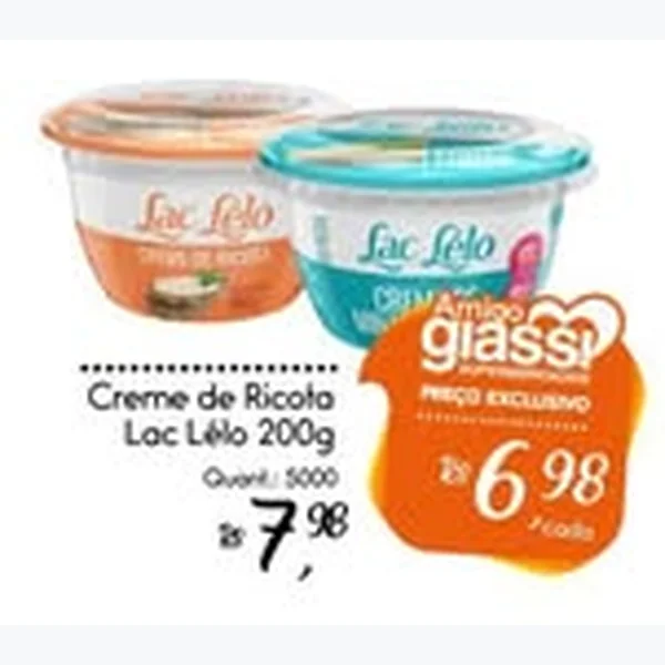 Creme de Ricota Lac Lélo 200 g