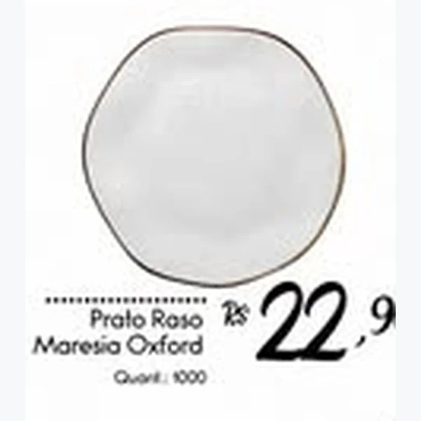Recorte do encarte de Prato Raso Maresia Oxford