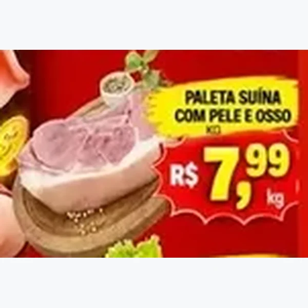 Paleta Suína com Pele e Osso