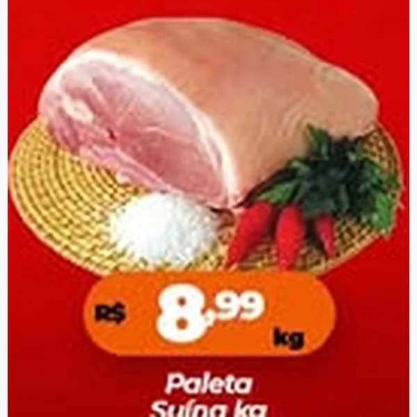 Recorte do encarte de Paleta Suína