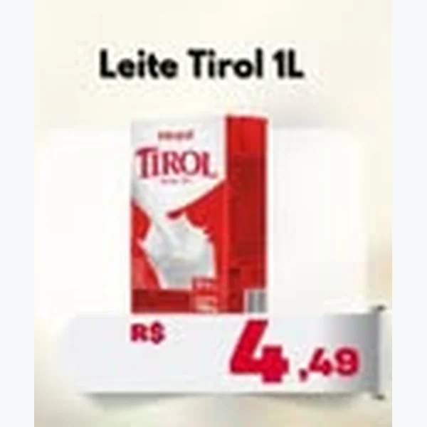 Recorte do encarte de Leite Tirol 1 L