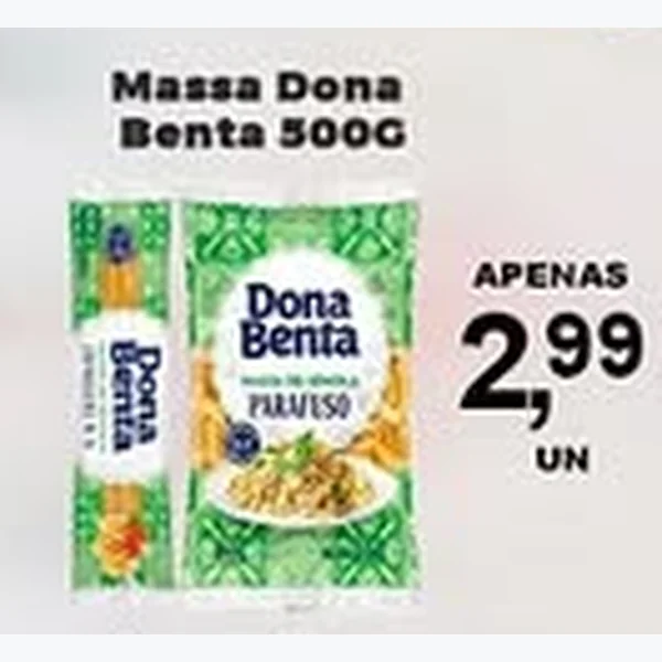 Recorte do encarte de Massa Dona Benta