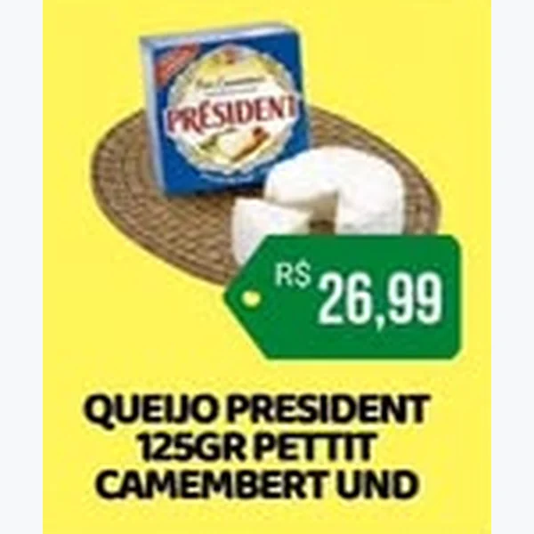 Queijo Camembert President 125 g