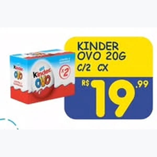 Recorte do encarte de Ovo de Chocolate Kinder 2 un × 20 g