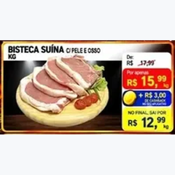 Bisteca Suína C/ Pele e Osso