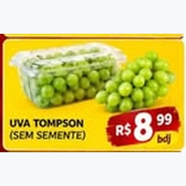 Recorte do encarte de Uva Thompson (sem Semente)