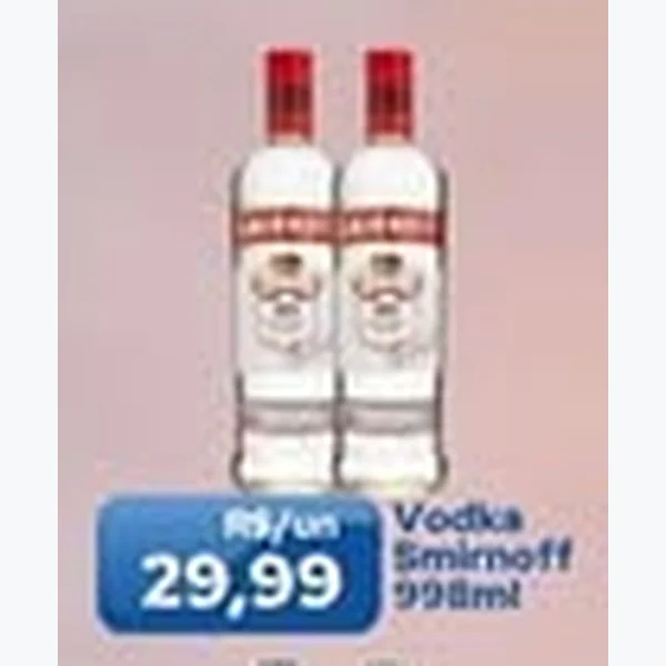 Recorte do encarte de Vodka 998 ml