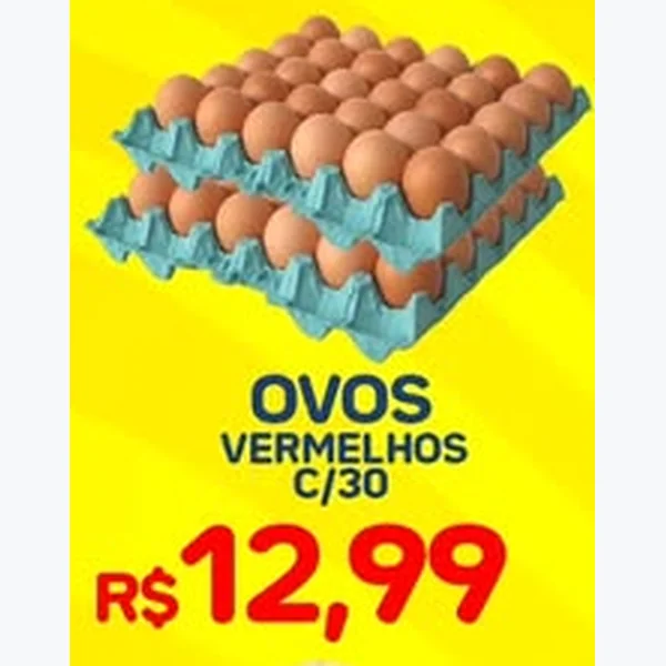 Ovos Vermelhos 30 un