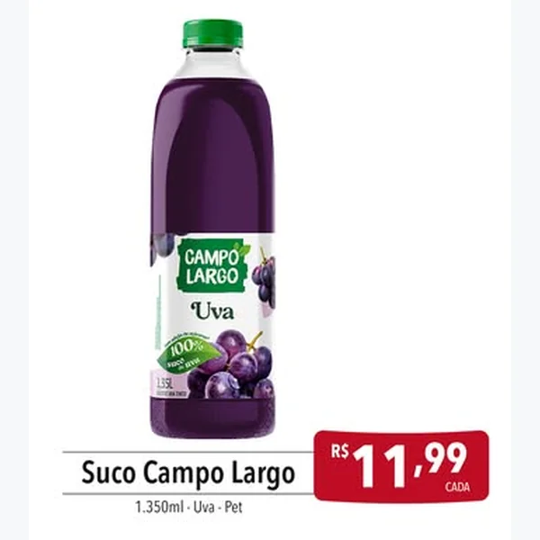 Suco de Uva Campo Largo 1,35 L