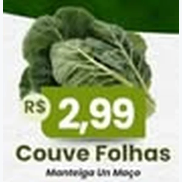Recorte do encarte de Couve Folhas Manteiga