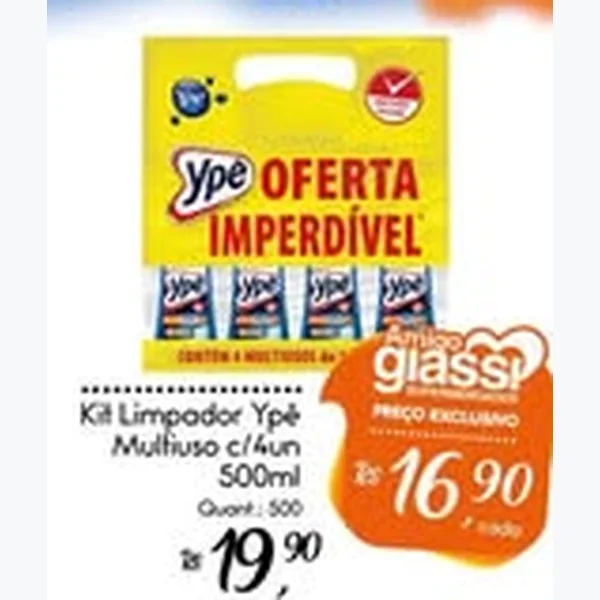 Limpador Multiuso Ypê 4 un × 500 ml