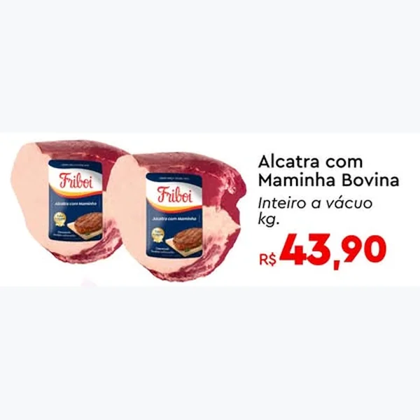 Alcatra com Maminha Bovina Inteiro a Vácuo Friboi