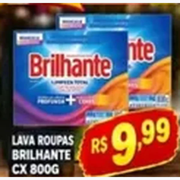 Recorte do encarte de Lava Roupas Brilhante 800 g