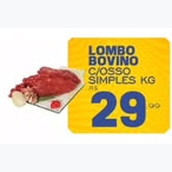 Recorte do encarte de Lombo Bovino
