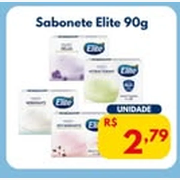 Recorte do encarte de Sabonete Elite 90 g