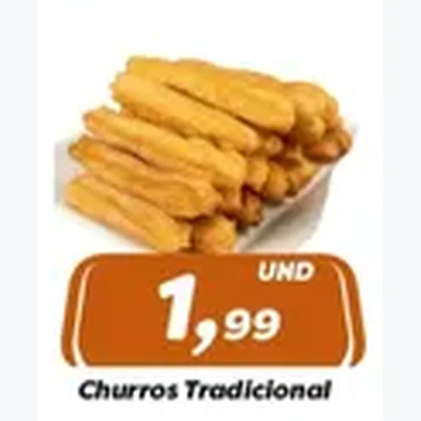 Recorte do encarte de Churros Tradicional
