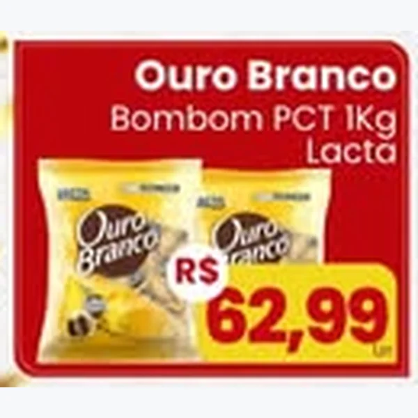 Bombom Ouro Branco Lacta 1 kg