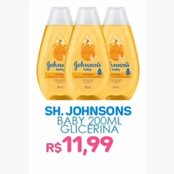 Recorte do encarte de Shampoo Glicerina Johnson's Baby 200 ml