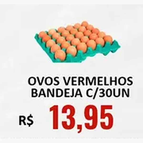 Ovos Vermelhos 30 un