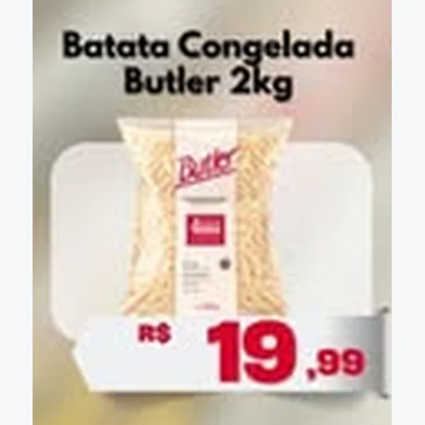 Recorte do encarte de Batata Congelada Butler