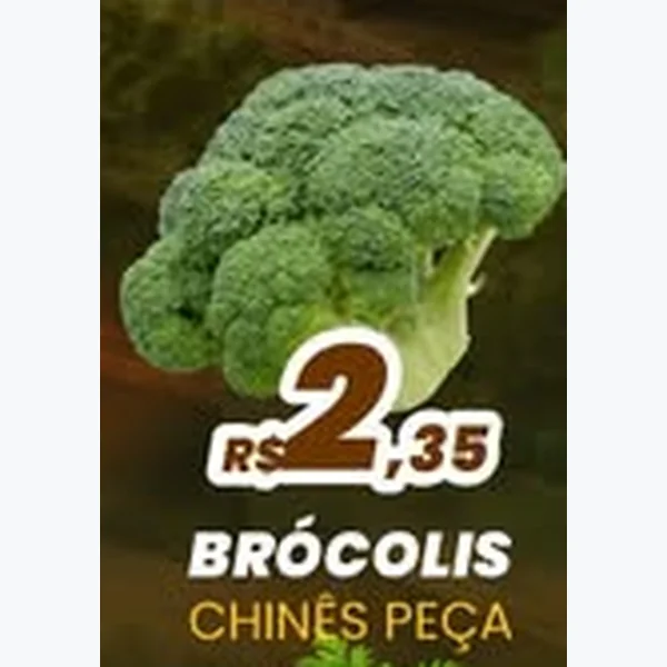 Recorte do encarte de Brócolis Chinês