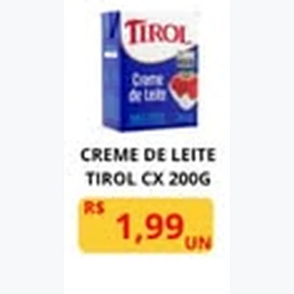 Creme de Leite Tirol 200 g