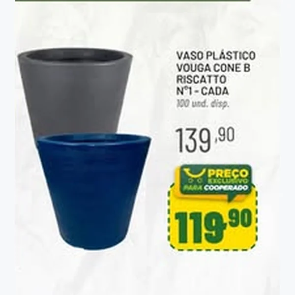 Recorte do encarte de Vaso Plástico Vouga Cone B Riscatto N 1