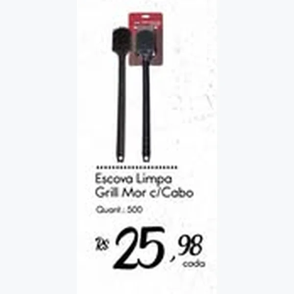 Escova Limpa Grill C/cabo Mor