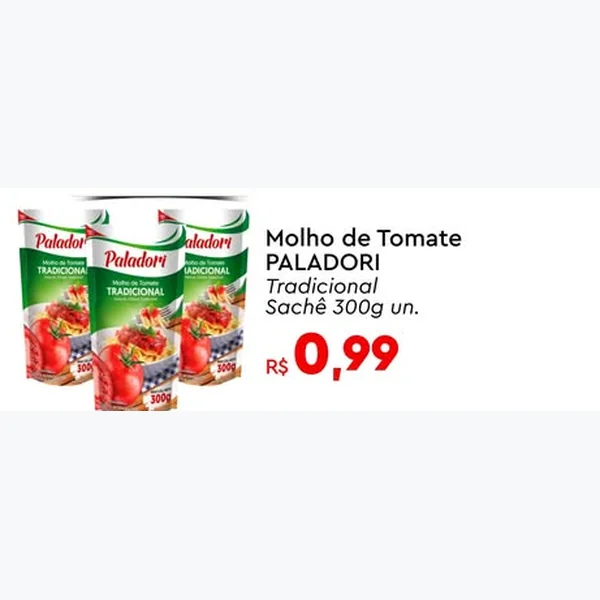 Molho de Tomate Tradicional PALADORI 300 g