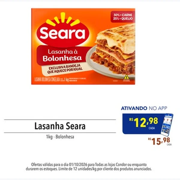 Lasanha À Bolonhesa Seara