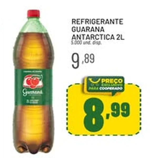 Recorte do encarte de Refrigerante Guaraná Antarctica 2 L