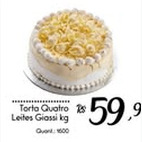 Recorte do encarte de Torta Quatro Leites Giassi