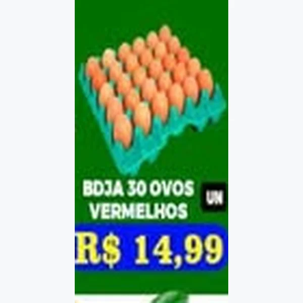 Ovos Vermelhos 30 un