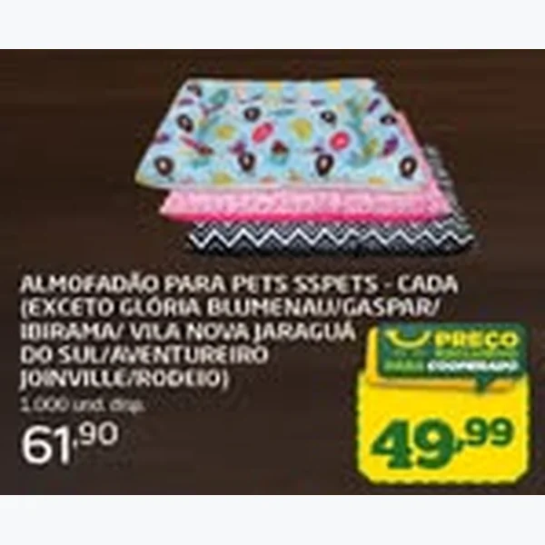 Recorte do encarte de Almofadão para Pets Sspets