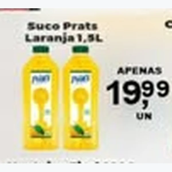 Recorte do encarte de Suco Prats 1,5 L