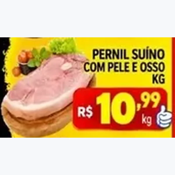 Pernil Suíno com Pele e Osso