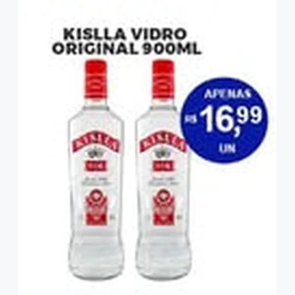 Recorte do encarte de Vodka Kislla 900 ml