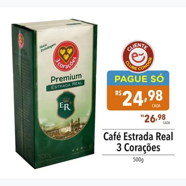 Café Estrada Real 3 Corações 500 g