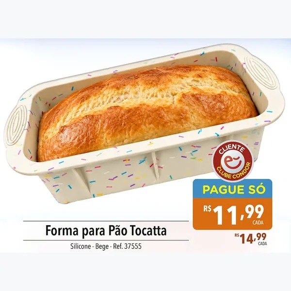 Recorte do encarte de Forma para Pão Tocatta