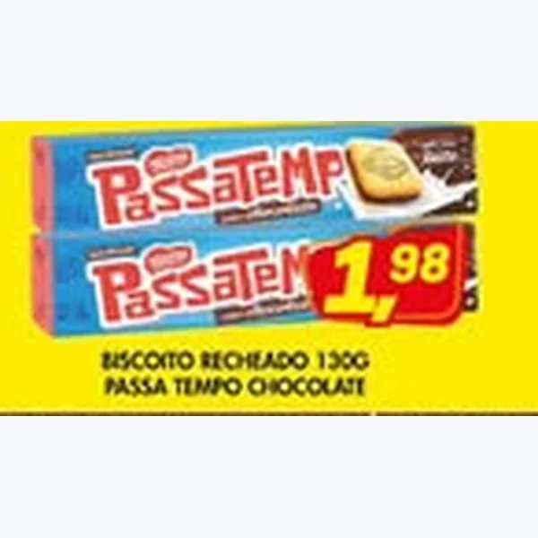 Biscoito Recheado Chocolate Passatempo 130 g