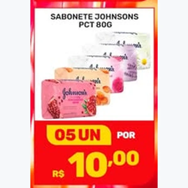 Recorte do encarte de Sabonete Johnson's 80 g